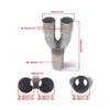 Automobile modification general stainless steel exhaust Y-pipe adapter 2/2.5 1.5/1 tee
