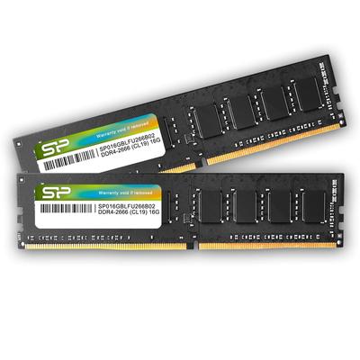 Silicon Power Desktop PC память 16 ГБ x 2 288Pin CL19 SP032GBLFU266B22 DDR4-2666 (PC4-21300) 1.2V