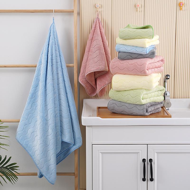 Coral Fleece Towel Soft and Beautiful Bath Towel Safe and Harmless Washcloth