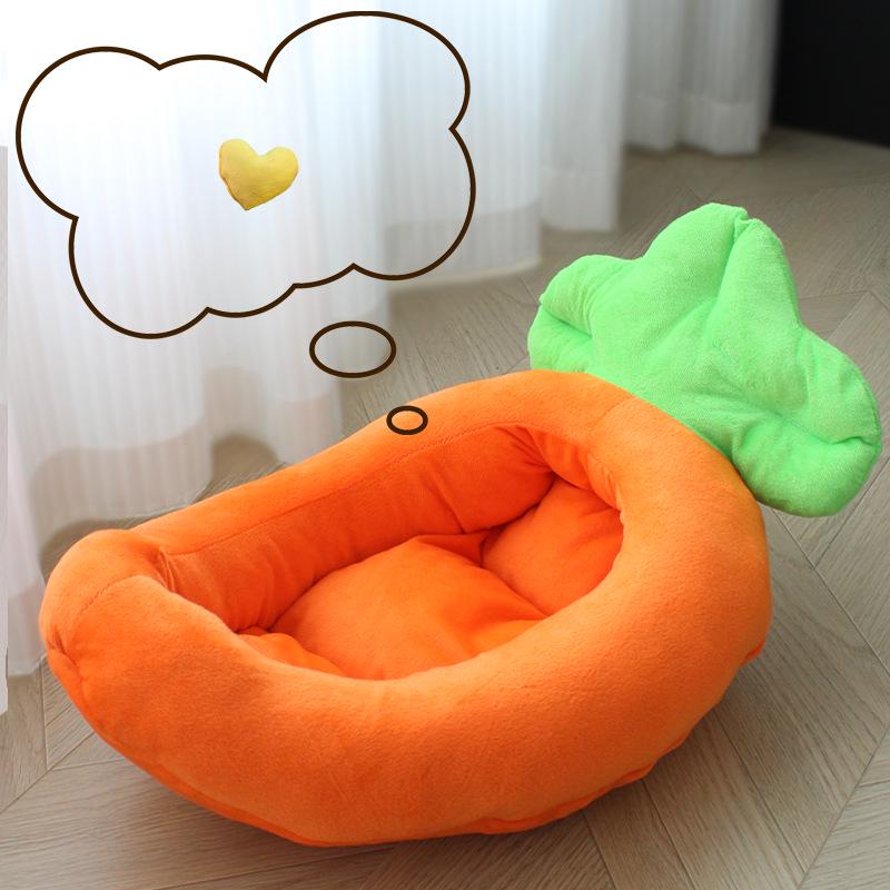 Cartoon Banana Pet Bed for Cats and Small Dogs - Teddy, Bichon, Pomeranian - Four Seasons Mat