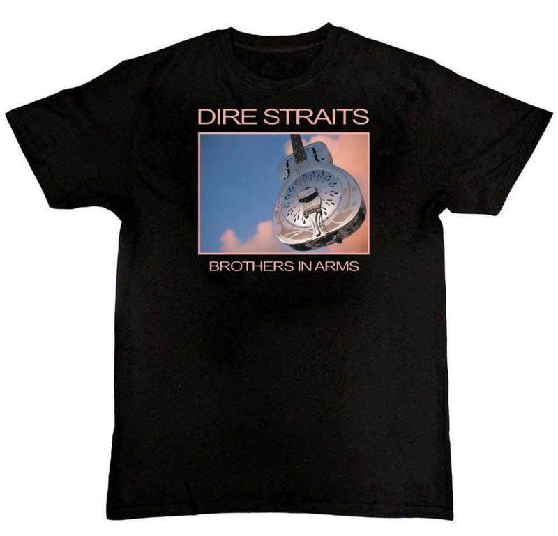 DIRE STRAITS BROTHERS IN ARMS MARK KNOPFLER ROCK Unisex T-Shirt Graphic Tee
