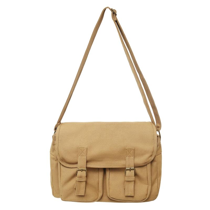 Повседневные холщовые женские сумки через плечо, женские школьные сумки-мессенджеры, многокарманные, с клапаном и пряжкой, унисекс, для студентов колледжа, кроссбоди, рюкзак для книг