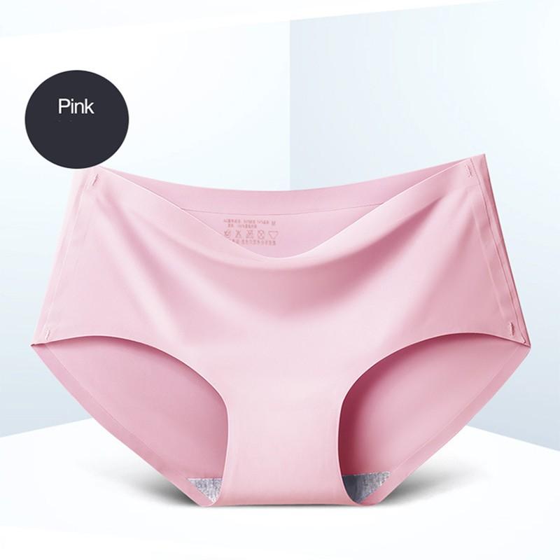 Women's Panties Ice Silk Cool Refreshing Seamless Underwear Triangle Big Yards Female Briefs