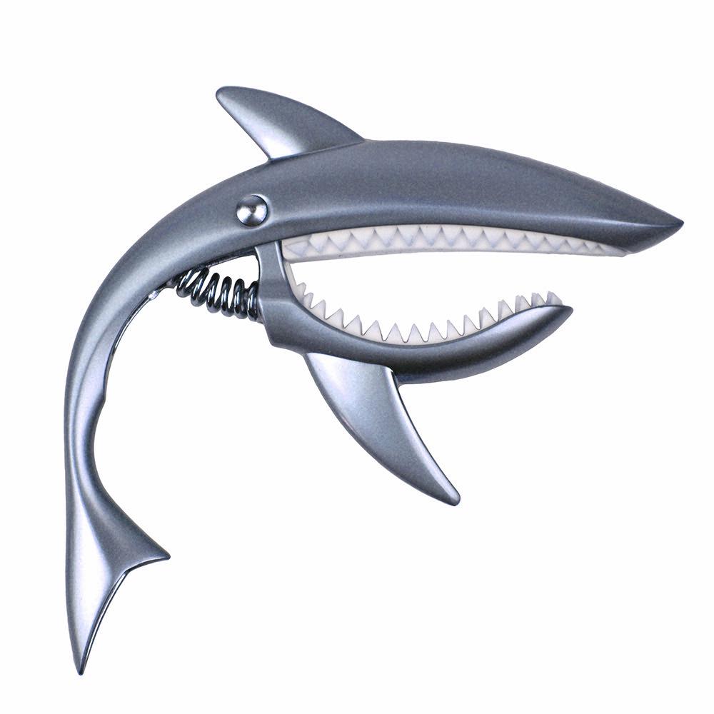 Каподастр из цинкового сплава Shark для акустической, электрогитары и укулеле - Аксессуар для музыкального инструмента