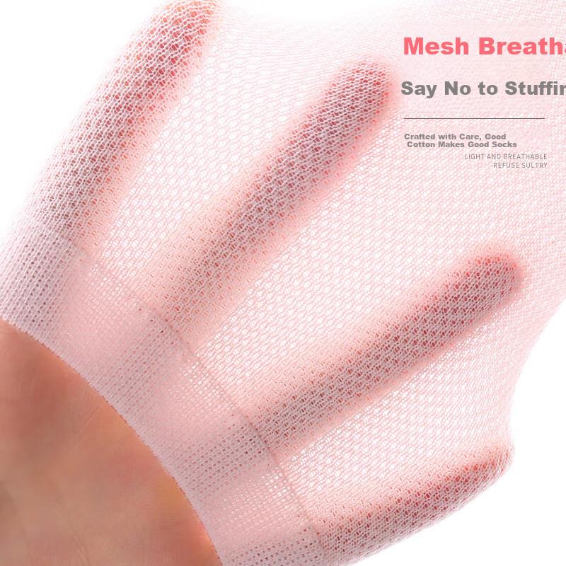 Women's Socks, Pure Cotton, Spring And Autumn Season, Ultra-Thin Mesh, Sweat-Absorbing, Breathable, Mid-Calf Women's Socks, All Cotton Socks