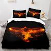 Phoenix Nirvana Duvet Cover Set Soft Fire Patterned Bedding Sets for Children Adults Teens Polyester Comforter Cover King Size