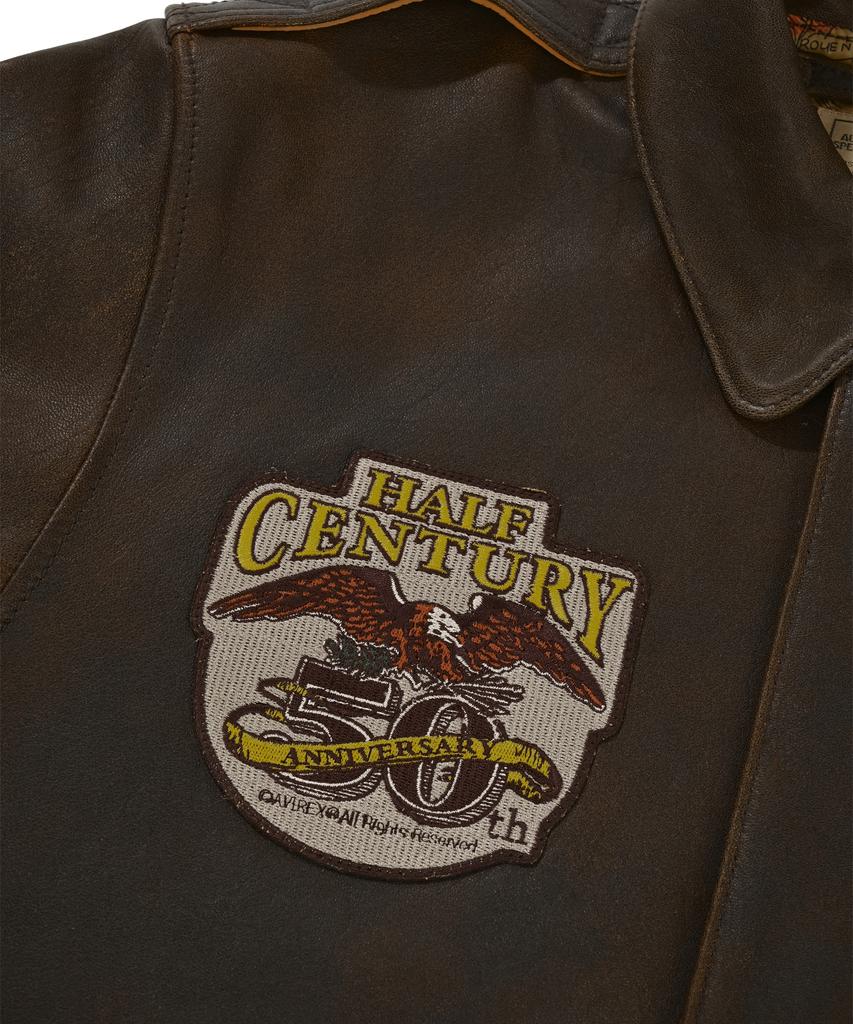 Avirex Antique Lamb Leather A-2 Jacket / 7835950007 Brown