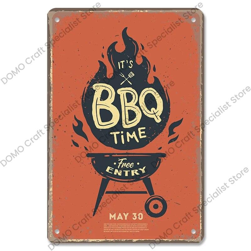 Плакат для вечеринки с барбекю, винтажные металлические жестяные вывески для гриля, ретро-налет, Настенный декор для бара, паба, заднего двора, пляжного дома