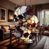 Gothic Style Skull Acrylic Capture Sunlight Halloween Pendant 2D Flat Sun Catcher Halloween Hanging