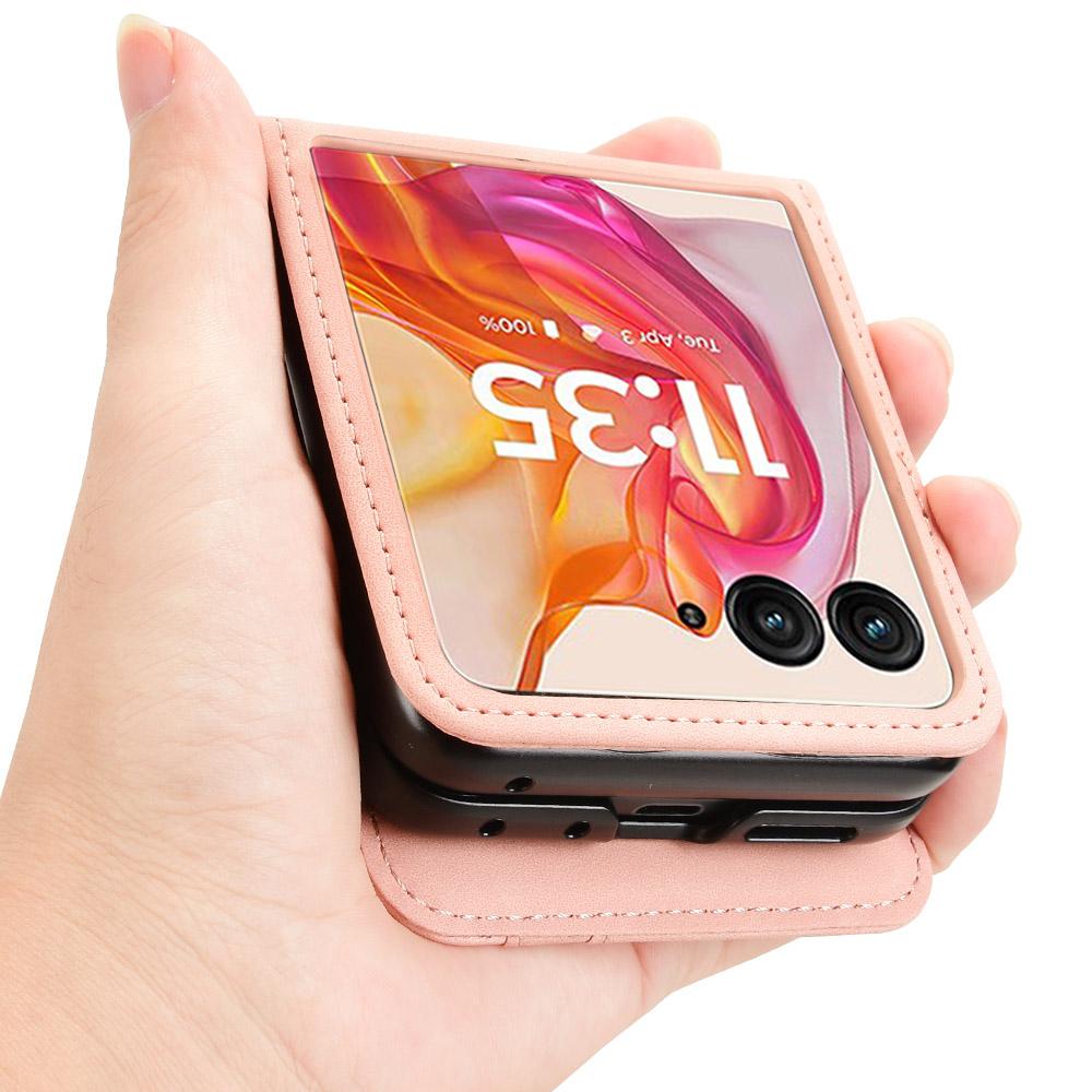 Для Motorola Razr 50 Ultra 5G/Razr+ 2024 5G Чехол Слот для карт Кожа+ПК Чехол для телефона Разделяемый дизайн