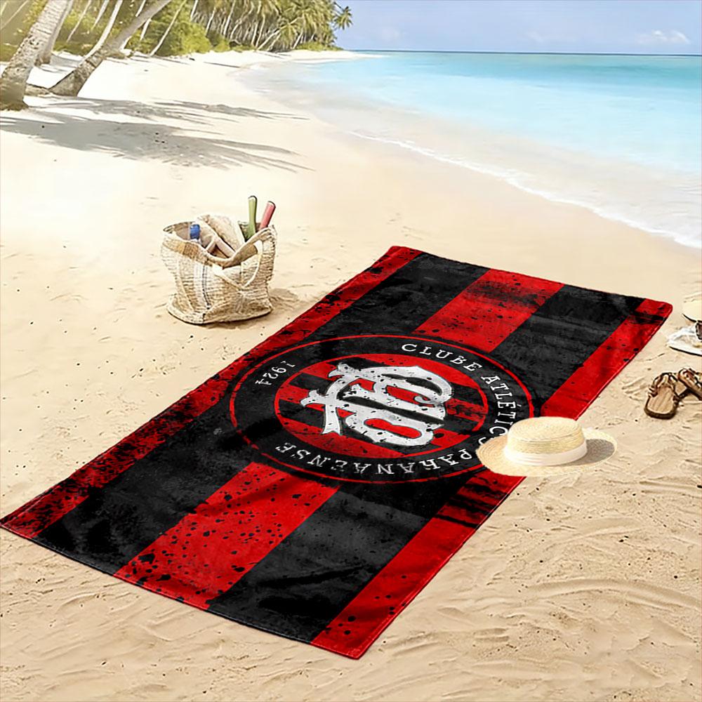 Large Beach Towel Athletico Paranaense FC Logo, Quick Dry, Ultra Soft, Fade Resistant, for Soccer Fan Gift