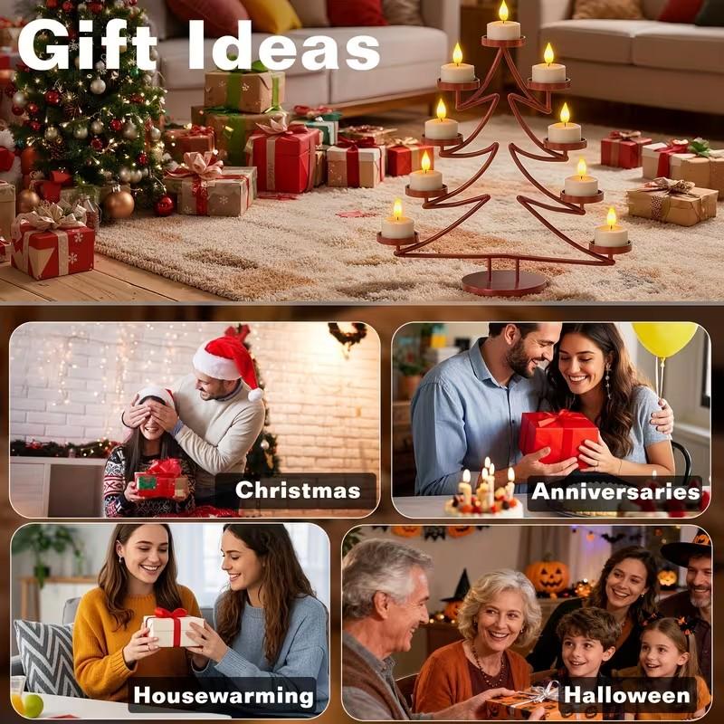 12PCS/set LED Candle Lights Magnetic Charging Candle Light Strip with Remote Control Perfect for Halloween, Christmas, and Weddings