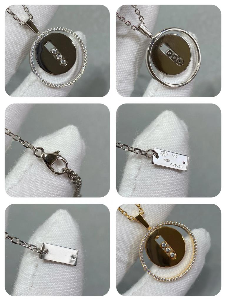 2024 Новое Винтажное Колье с Движущимся Бриллиантом для Женщин Роскошное Дизайнерское Подвеска Чистое Серебро 925 пробы Ожерелья с Длинной Цепочкой