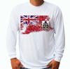 Bermuda Flag Fishing Boat Sport Long Sleeve UPF 30 T-Shirt Sun UV Protection