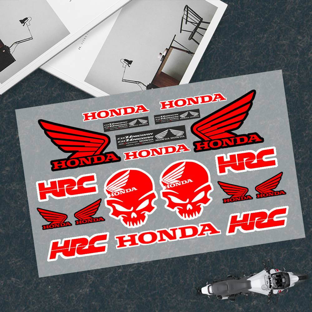 Японская наклейка на мотоцикл Honda-h Подходит для кузова мотоцикла Светоотражающая наклейка на автомобиль Наклейка на шлем AK7