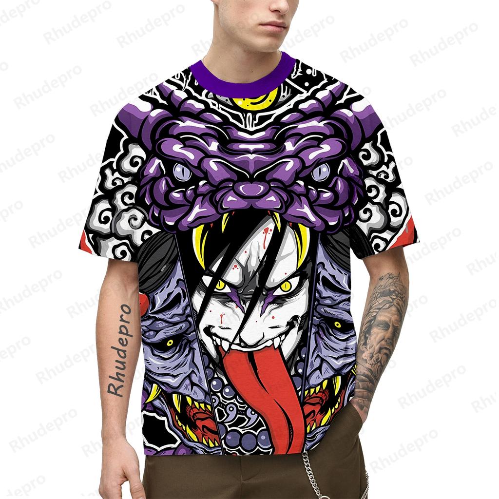 Y2k Clothes Men's T-shirt Harajuku Style Cosplay Naruto Oversized Gift High Quality Clothing New Shirts Children's Trend