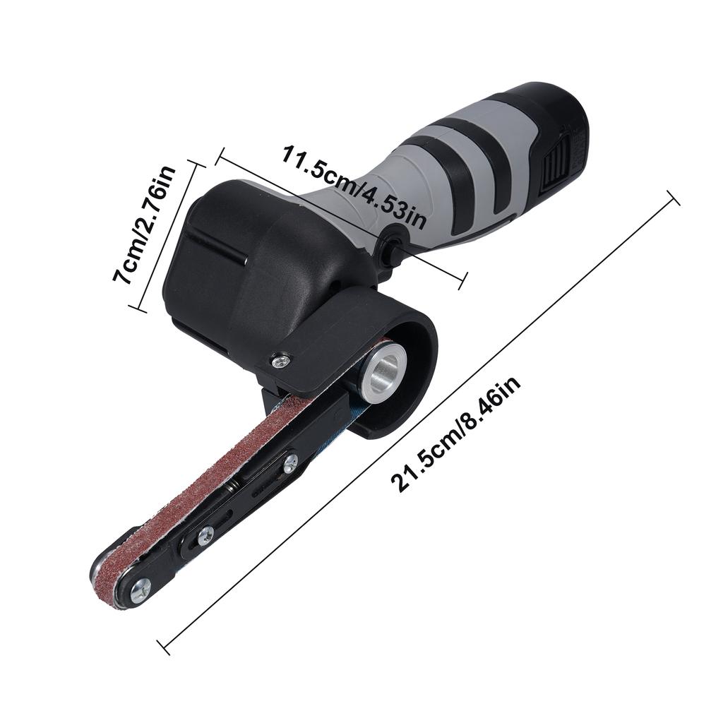 Электрический мини-ленточный шлифовальный станок Угловая шлифовальная машина Инструмент для шлифовальной ленты Машина для шлифовки труб Ленточная шлифовальная машина Полировальная лента