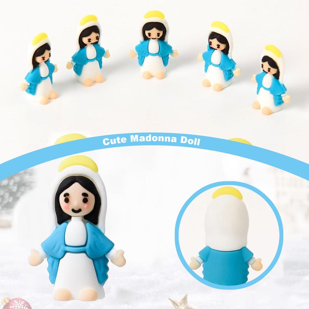 Маленькая фигурка Миниатюрная фигурка для игры в прятки Классические религиозные подарки Христос Спаситель для воскресной Пасхи Наполнители для яиц Подарок на крещение