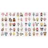 30 Sheets/Set Cartoon Labubu Series Temporary Tattoo Stickers Cute Children Waterproof Tattoo For Kids Funny Birthday Gift