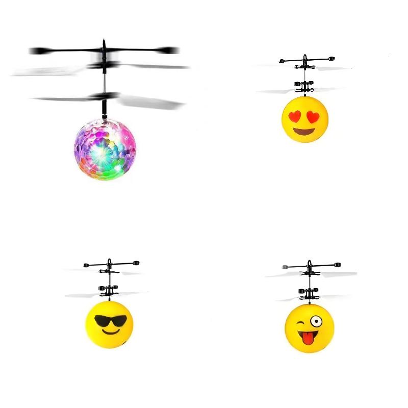 Remote Control Induction Crystal Ball Led Light Flying Sphere For Kids Play