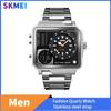 Men Quartz Watch Stainless Steel Digital Wristwatch Outdoor Chrono 1392