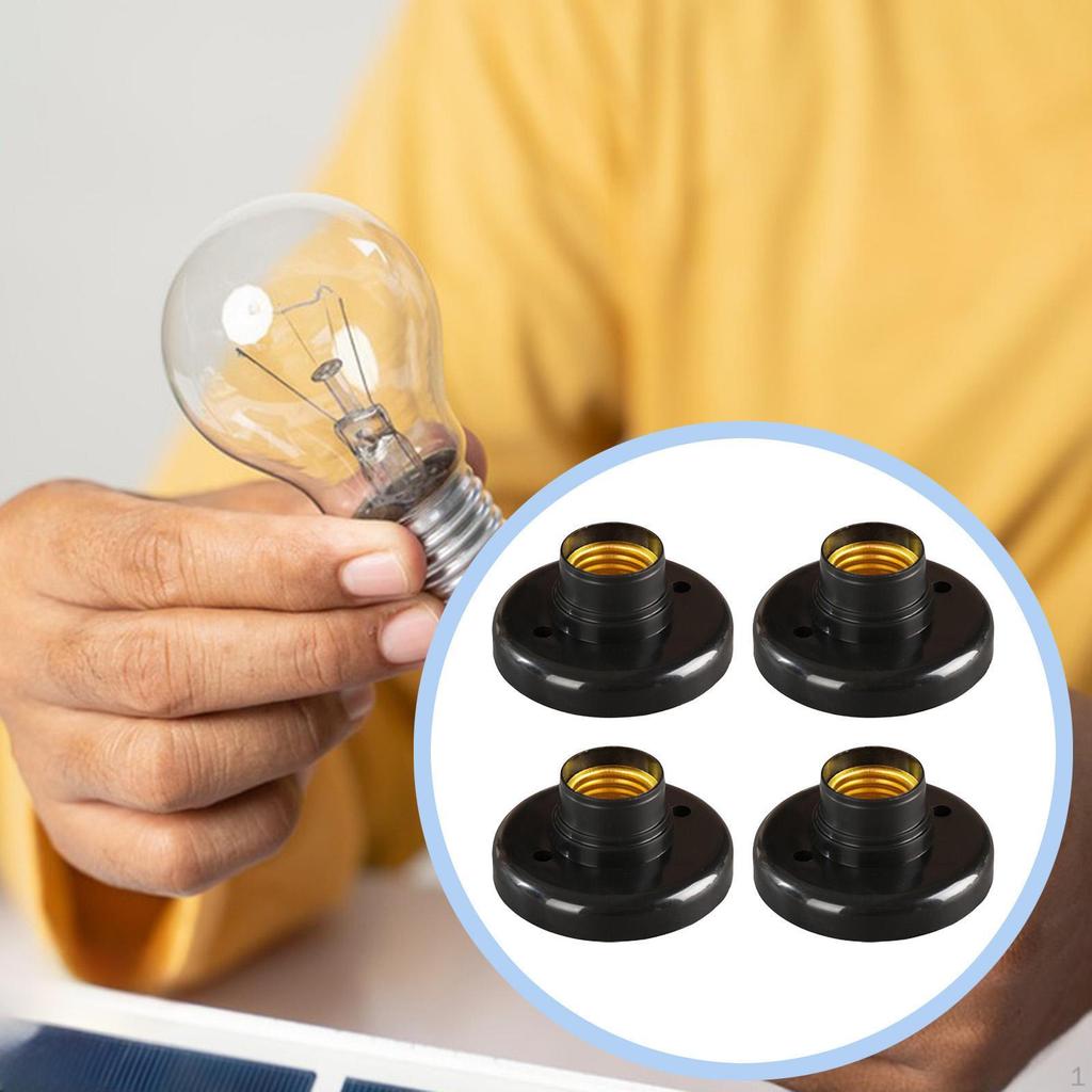 Патроны для ламп E27 Основания держателей лампочек Конвертер, Основание E27, Винтовое основание Светодиодная лампа, Стены Потолки