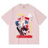 230 Gsm 100% Cotton Chainsaw Man V40 Power Print Unisex Heavy Cotton T Shirt