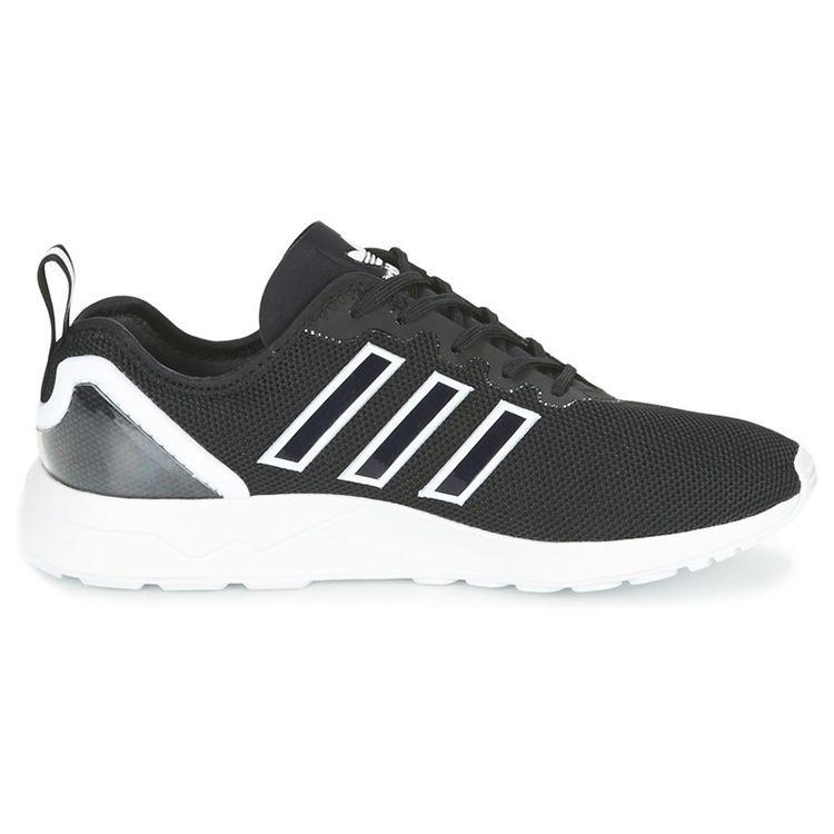 adidas Originals ZX Flux Удобные Прочные Низкие Повседневные Кроссовки Унисекс Черные S79005