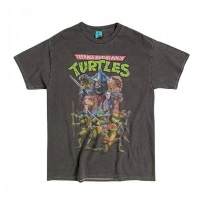 Teenage Mutant Ninja Turtles Унисекс футболка для взрослых с эффектом ретро и винтажной стиркой