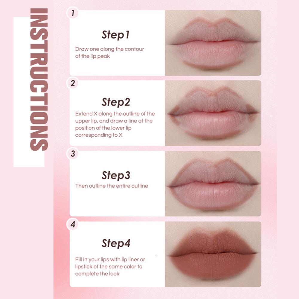 GEGE BEAR Карандаш для губ Shimmer Matte Lip Liner Pencil Long Lasting Lipstick Pen