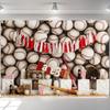 LS Sports Theme Backdrops Kids Birthday Cake Smash Boy Photography Child Baby Photocall Baseball Soccer Backgrounds