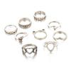 Rings for Women Stainless Steel Jewelry Fidget Ring Set Schmuck Sets Bague Femme Bohemian Bague Couple Accessories Anelli