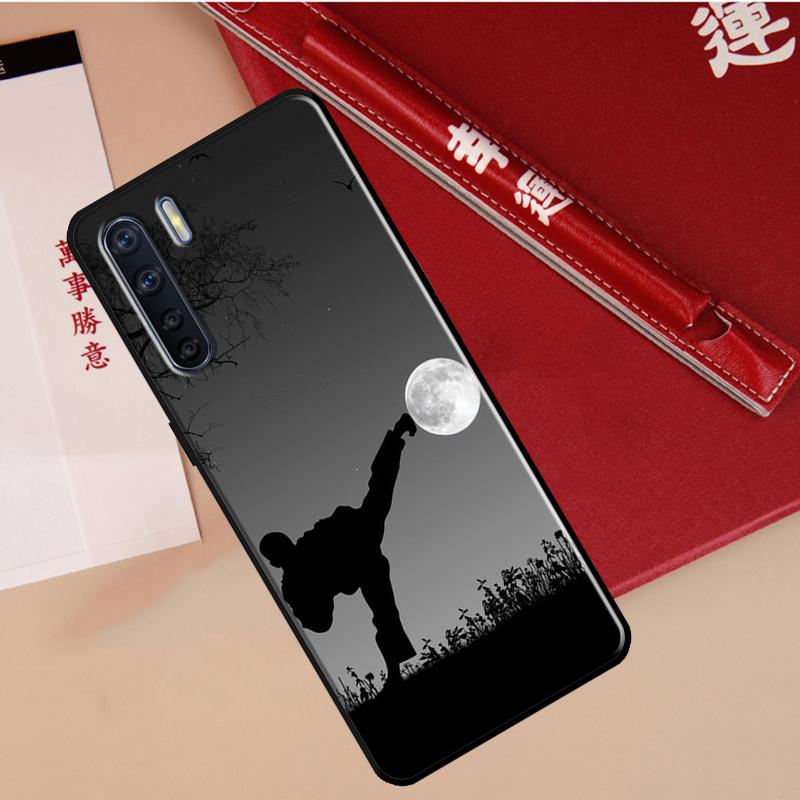 Кейс для Oppo A94 A18 A74 A57 A17 A77 A38 A58 A78 A98 A54 A80 A60 A40 A96 A76 A16 A15 A5 Pro с рисунком Кунг-фу Тхэквондо Каратэ