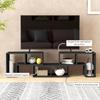 Three-Block Modular TV Stand - Black Wood-Effect