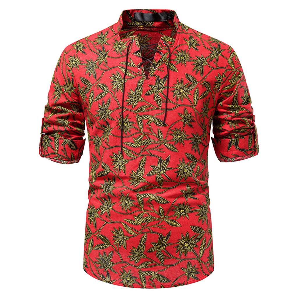 Модная хлопковая льняная рубашка с длинным рукавом и принтом, пляжный топ для йоги