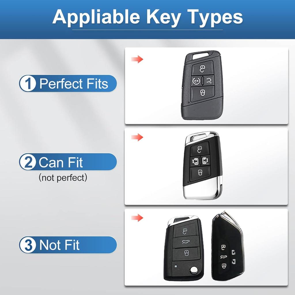 Чехол-брелок VW Volkswagen с брелком, мягкий защитный чехол для ключей из ТПУ, подходит для Tiguan Atlas Jetta Passat Golf Alltrack Smart