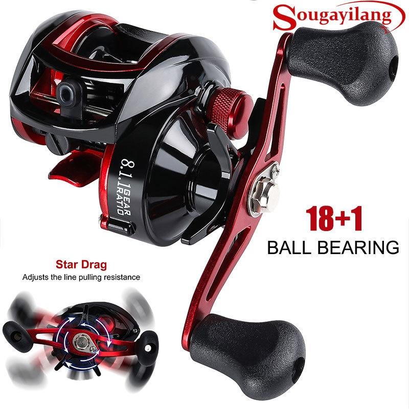 Baitcasting Reel 18+1BB 8.1:1 High Speed Fishing Reel Casting Reel for Freshwater Saltwater Fishing
