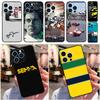 Чехол для телефона Ayrton Senna F1 для iPhone 16 Pro Max 15 14 11 12 13 Pro Max Mini XR 16e 16 15 Plus Мягкий чехол