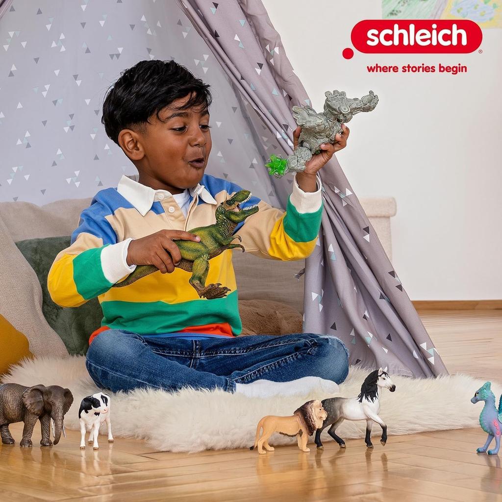 Schleich Tyrannosaurus Rex Dinosaur Figure Realistic Dinosaur Toy for Ages 5 and Up 14525