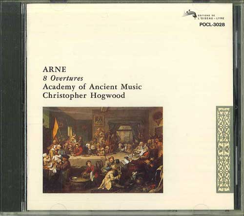 CD КРИСТОФЕР ХОГВУД - Арне: 8 Увертюр POCL3028 POLYDOR Япония Классическая Б/У