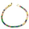 Vintage Colorful Zircon Square Necklace for Women - Elegant and Unique Statement Jewelry
