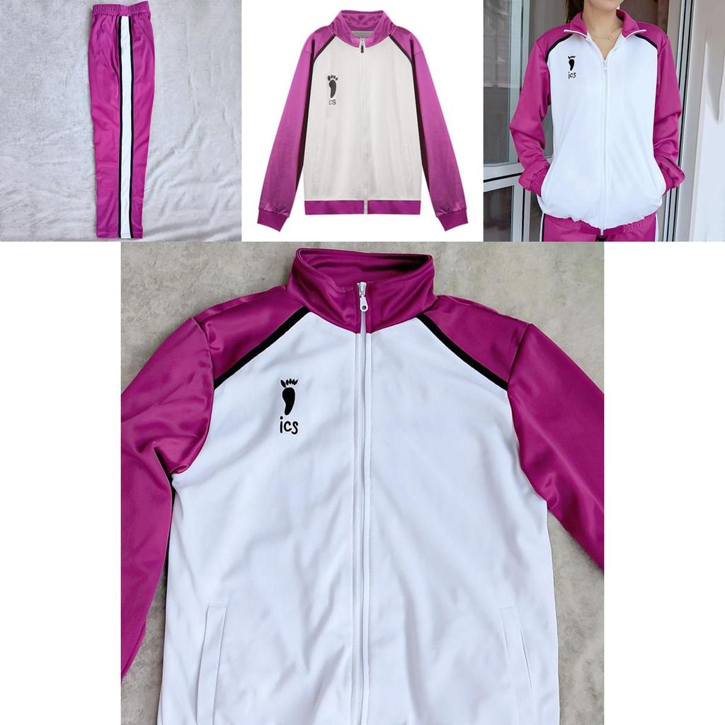 Стильный и удобный косплей Haikyuu Shiratorizawa Gakuen Koukou спортивная форма комплект