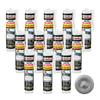 IsolBau Sanitary Silicone Gray Sanitär Silikon 12 x 300ml