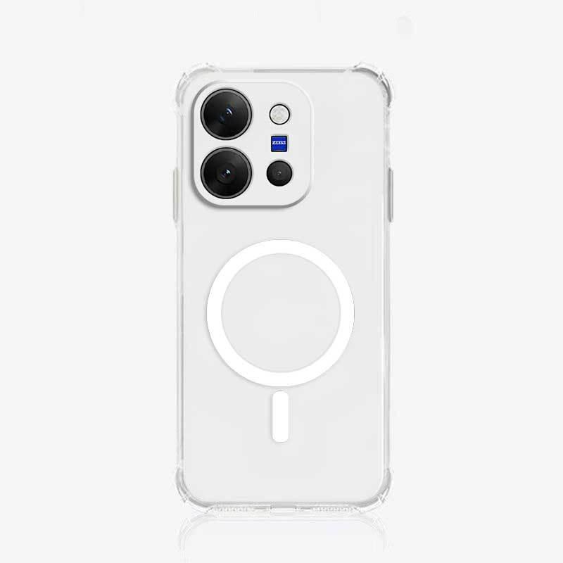Прозрачный магнитный ультрасиликоновый защитный чехол для Vivo X300E/X300S