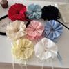Flower Shape Ballet Style Lace Scrunchies Hair Tie Cloth Embroidery Large Hair Scrunchies Heart Ponytail Holder