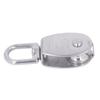 6Pcs Pulley Block Stainless Steel M20 75kg Bearing Swivel Pulley Wheel with M7 Spring Hook