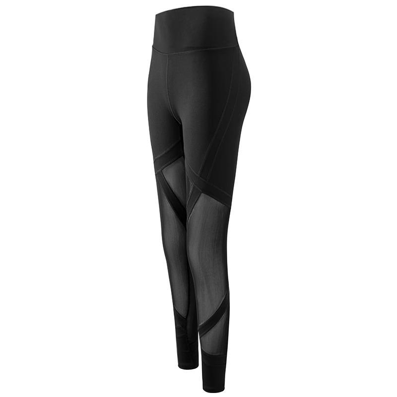 Штаны для йоги Tide Sexy Mesh с высокой талией, облегающие, тонкие, для весны и осени, для ношения на улице, спортивные штаны