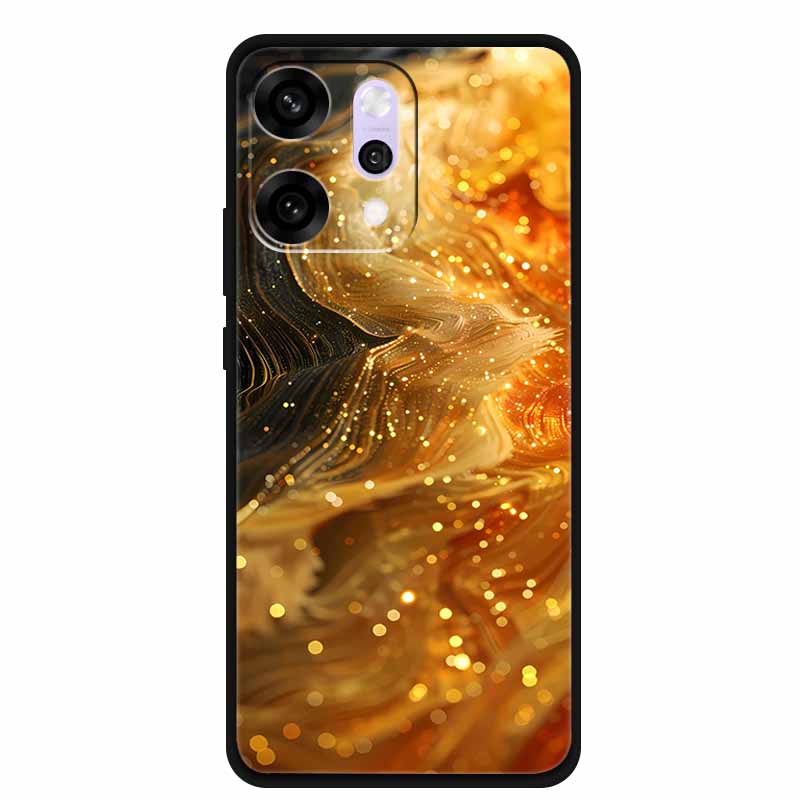 Мультяшный чехол для OPPO Reno 14 Pro, мягкий силиконовый чехол для телефона, Funda для OPPO Reno14Pro, черный ТПУ, защитный бампер, задняя крышка, мраморный, Para