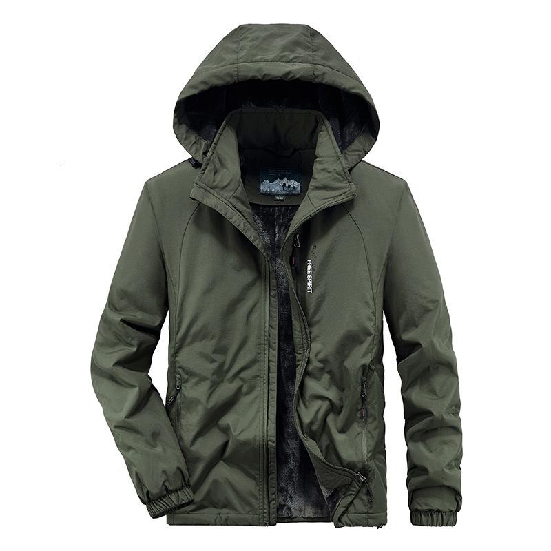 Зимняя бархатная утолщенная хлопковая подкладка мужская куртка для активного отдыха ветрозащитная и водонепроницаемая куртка для альпинизма мужская куртка средней и длинной длины