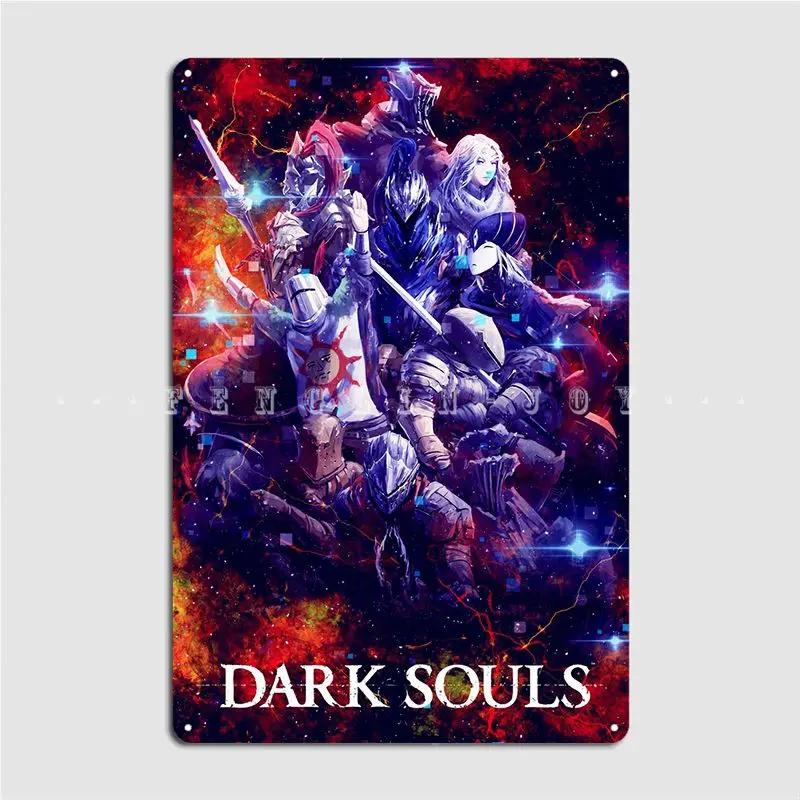 Постер Dark Souls Металлическая табличка Тарелки Настроить Клуб Бар Стена паб Жестяная вывеска Постеры